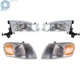 For Toyota Corolla 1998 1999 2000 Combo Set Headlight & Corner Parking Lights