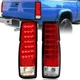 For Nissan D21 Hardbody 1986-1997 LED Tail Lights Lamps w/ Bulbs+Wiring LH+RH