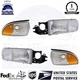 New Head Lamp+Side Marker LH &RH For 1991-96 Buick Roadmaster 94-96 Chevy Impala