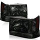 Fits 1993-1998 Jeep Grand Cherokee Smoke Headlights Driver And Passenger Set