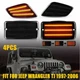Fender LED Side Markers light*2+LED Side Light*2 Fit Jeep Wrangler TJ 1997-2006