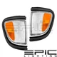 Left Right Pair Dark Trim Park Signal Lamps for 1995-1997 TOYOTA TACOMA 4WD