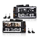 Fit For 88-98 Chevy GMC Sierra C/K Silverado Black LED Tube Headlights Headlamp