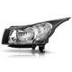 Left Headlight Assembly For 2011-2015 Chevy Cruze Black Headlamp w/o Bulbs