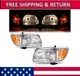 Headlights Corner Lamps w/Bulbs For Toyota Tacoma 2001-2004 LH&RH Side