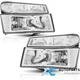 For 2004-2012 Chevy Colorado GMC Canyon Halogen Headlight Headlamp Chrome Clear For 2004-2012 Chevy Colorado GMC Canyon Halogen Headlight Headlamp Chrome Clear