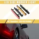 LED Side Marker Light 68195788AB for Dodge Amber Red Light 2 Pair