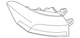 Genuine Volkswagen Tail Lamp Assembly 561-945-095-R
