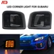 For Subaru 15-17 WRX STI 15-20 WRX Smoked Front LED Amber Turn Signal Light Lamp