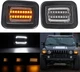 For 2003-2009 Hummer H2 Pickup Sequential LED Front Bumper DRL Turn Signal Light