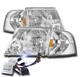 FOR 02-05 FORD EXPLORER REPLACEMENT HEADLIGHT HEADLAMP LAMP CHROME W/10K HID KIT