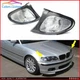 Pair Front Clear Corner Light Turn Signal Lamp Fit For BMW E46 3' Sedan 2002-05