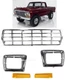 Grille Headlight Door Bezel For 78-79 Ford F-150 Bronco Chrome Shell and Insert