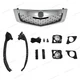 9PC For Acura TSX 2009 2010 Upper Chrome Grille Fog light lamp Bezel Bracket Kit
