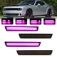 4x Dynamic Front Rear LED Side Marker Light Lamps For Dodge Challenger 2015-2023