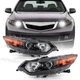 Pair Headlights Headlamp Assembly HID Type For Acura TSX 2009-2014 Left+Right
