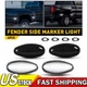 Smoked 4pc Dually Bed LED Side Marker White Lights For 2001-2014 Chevy Silverado Smoked 4pc Dually Bed LED Side Marker White Lights For 2001-2014 Chevy Silverado