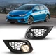 Pair Fog Lights For 16-18 Toyota Corolla IM/16 Scion iM Driving Lamps w/Switch