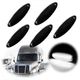 White LED Front Roof Clearance Marker Lights Set of 5 Fits Freightliner Cascadia