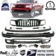 Front Bumper Primed + Grille + Cover Trims + Fog For 2001-2004 Toyota Tacoma 4WD