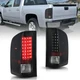 Pair Smoke Tail Lights For 2007-2014 Chevy Silverado Tail Lamps Assembly Sets