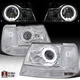 Fit 1998-2000 Ford Ranger Halo Projector Headlights w/ Corner Signal Lamps Claer