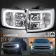 Fits 2007-2013 Chevy Silverado 1500 2500HD 3500HD Projector Headlights LED Lamps Fits 2007-2013 Chevy Silverado 1500 2500HD 3500HD Projector Headlights LED Lamps