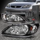 FOR 04-05 HONDA CIVIC SEDAN COUPE BLACK HOUSING AMBER CORNER HEADLIGHT+TOOL SET
