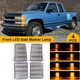LED Clear Corner Side Marker Light For 1994-1999 Chevy C/K 1500 2500 3500 Pickup