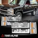Fits 1994-2000 Chevy C/K Suburban F-LED DRL Headlight Turn Signal Lamps Chrome