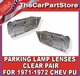 Park Lamp Parking Light Lenses CLEAR Pair for 1971-72 C10 Chevy Pickup PU Truck