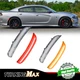 Clear Lens Front Rear LED Side Marker Lights Lamps FOR 2015-2022 DODGE CHARGER