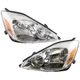 Headlight Assembly Set Compatible with 2004-2005 Toyota Sienna, w/bulb(s)