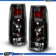 For 1988-1999 Chevy GMC C/K 1500 2500 3500 Truck Tahoe Yukon Black Taillight Set