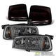 2006-2008 Dodge Charger LED Headlights w/Corner+Blk Tinted Tail Lights Lamps Set