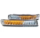 99-07 GMC SIERRA/00-06 YUKON AMBER/WHITE DRL LED BUMPER SIGNAL LIGHT LAMP CHROME