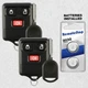 2 For 2004 2005 2006 2007 2008 2009 2010 Ford F150 F250 F350 Remote Fob + Key
