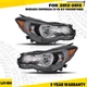 Pair Headlights Assembly w/Bulbs For Subaru 13-16 XV Crosstrek 12-15 Impreza L+R