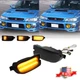 Smoke Sequential Switchback LED Front Signal Lights For 1999-2001 Subaru Impreza