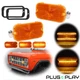 Amber Sequential LED DRL Signal Lights For 66-68 Ford Bronco Front Grill Bumper