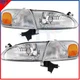 Pair Headlight Assembly For Toyota Corolla CE LE VE Sedan 1998-2000 lamp