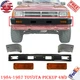 Front Bumper Black + End Caps + Signal Lights For 1984-1987 Toyota Pickup 4WD