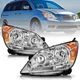 For 2005-2010 Honda Odyssey OE Style Chrome Amber Headlights Assembly Pair 05-10