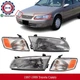 Front Headlights Assembly + Signal Light Right&Left Side For 97-99 Toyota Camry