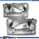For 1999-2004 Ford F250 F350 F450 Superduty Excursion Crystal Chrome Headlights