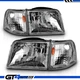 Fit 93-97 Ford Ranger OE Chrome Replacement Headlight + Amber Corner Signal Lamp