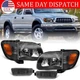 Pair Headlight for 2001-2004 Toyota Tacoma Black Left + Right Black Lamp USA