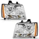 For 2007-2014 Chevy Suburban Tahoe Avalanche Headlights with Bulbs L+R