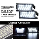 2x For 2015 2016 2017 Dodge Viper License Plate Rear Bumper Light LED Lamp 6000K 2x For 2015 2016 2017 Dodge Viper License Plate Rear Bumper Light LED Lamp 6000K