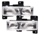 2Pcs Headlights Assembly compatible with 1988-2002 OBS Chevy Silverado GMC 1500